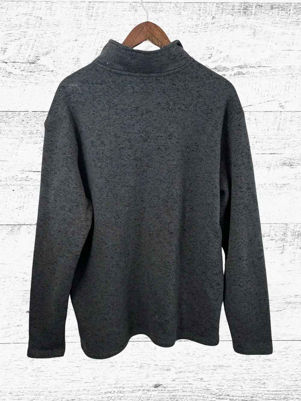 Men's Charcoal Heather Quarter-Zip Pullover Sweater